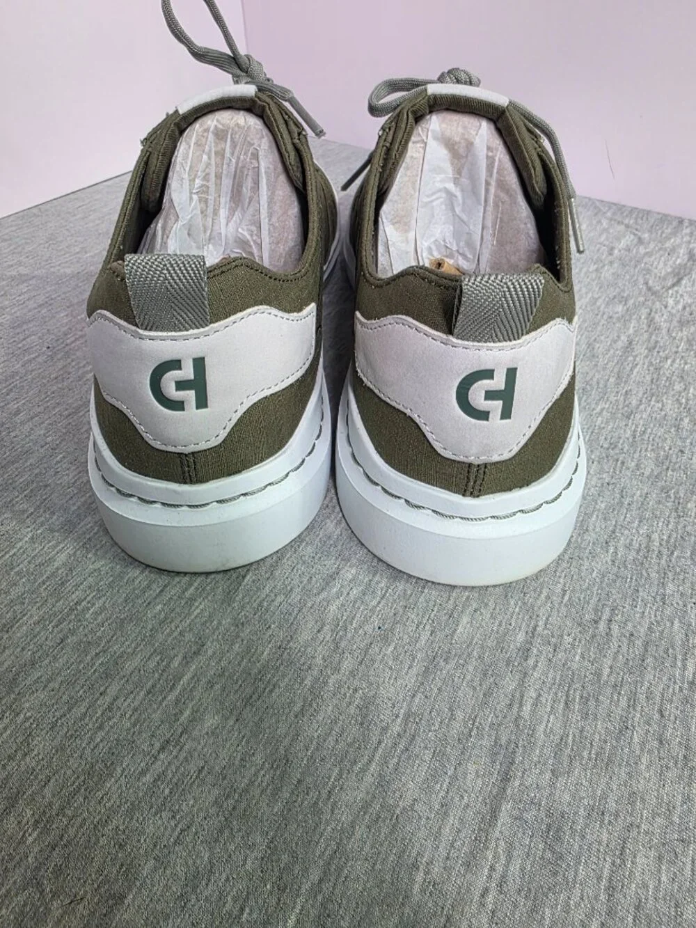 Cole Haan GrandPro Rally Canvas Court Sneakers Dusty Olive Mens 11 Worn Once